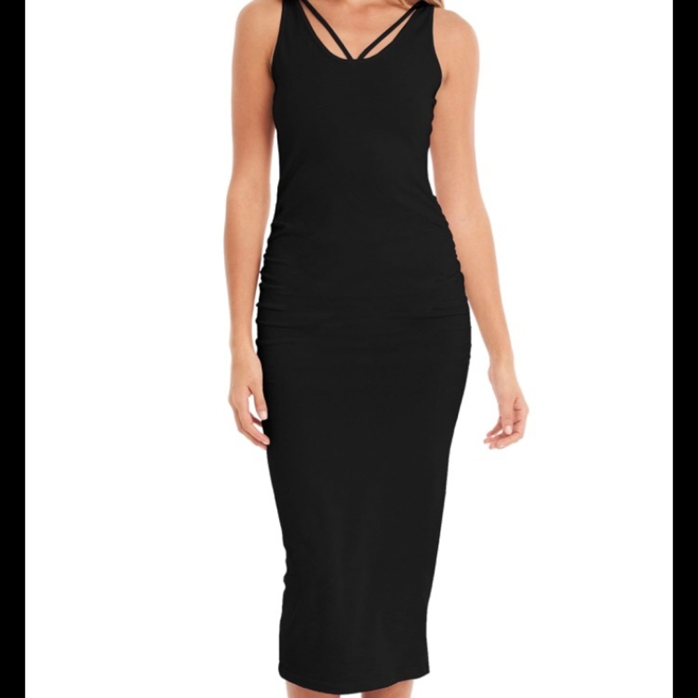 Michael stars reversible cotton stretch dress